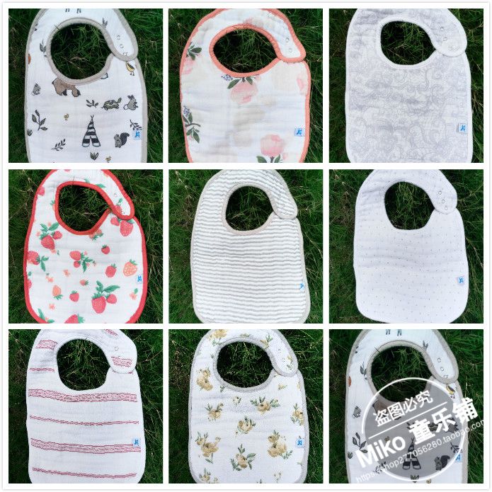 little u* unicorn trojan baby muslin cotton yarn baby bib bib slobber towel