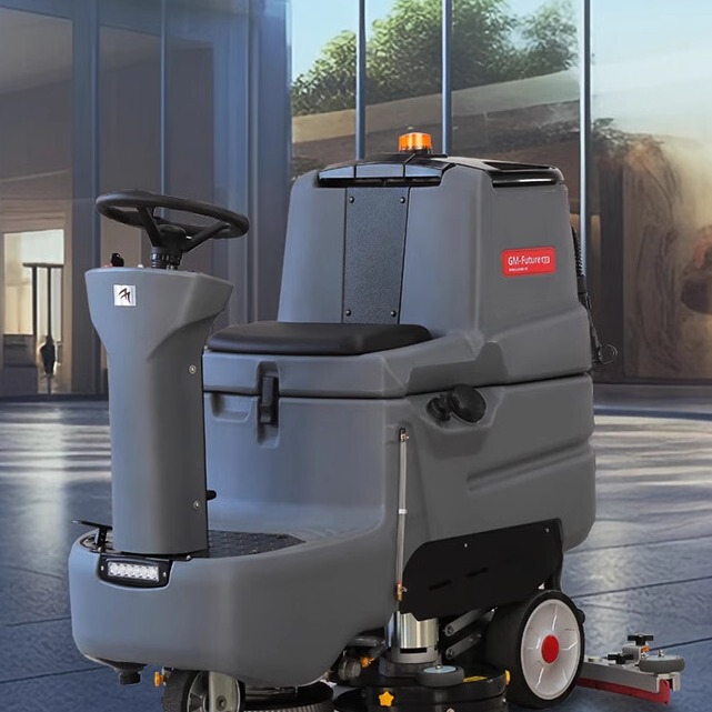 Gaomei Gm-Future Ride-On Floor Scrubber for Factories, Workshops, Shopping Malls, and Supermarkets, Fully Automatic Floor Cleaning Machine