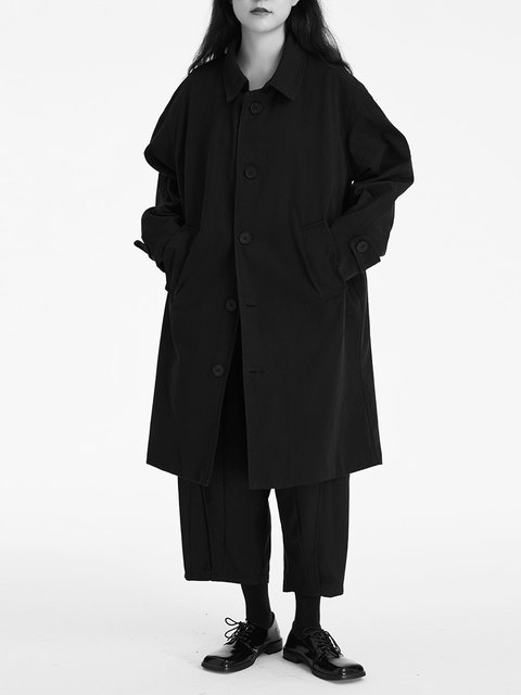 GARBASTES Yamamoto dark style original niche loose men and women's mid-length windbreaker jacket versatile coat spring and autumn