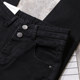 jeans ສີດໍາສໍາລັບແມ່ຍິງ 2024 ພາກຮຽນ spring ໃຫມ່ທີ່ມີແອວສູງ slimming ເກົ້າຈຸດ pencil pants ສໍາລັບຄົນຂະຫນາດນ້ອຍແລະຕີນ