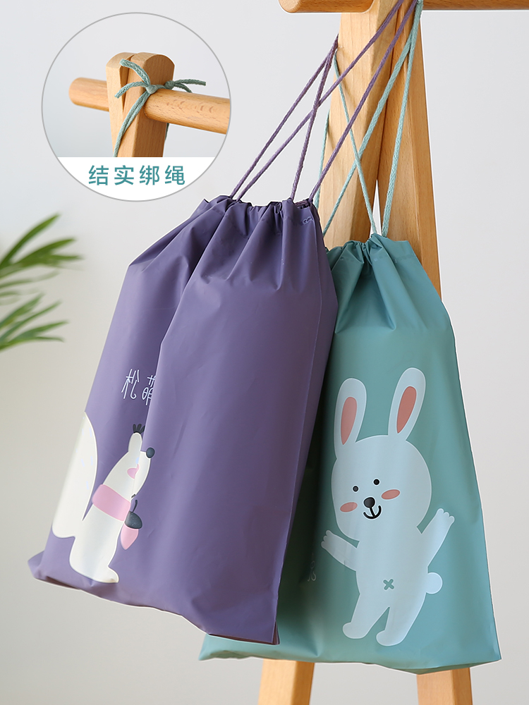 Kindergarten change clothes bag cutlery bag portable storage bag student drawstring bundle bag clothes bag waterproof - Taobao