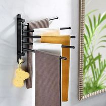 Japanese-style non-perforated kitchen towel rack kitchen countertop drying rag rack vertical foldable storage rack hanger