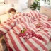 By x7 quilt cover nhung san hô đơn mảnh cộng với nhung dày sinh viên phương pháp mùa thu và mùa đông để nhung đôi flannel quilt cover chăn siêu nhẹ Quilt Covers
