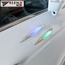Car retrofit solar decorative light Shark Blush Side Wind in the middle Net lamp l hub lamp atmosphere led burst lamp