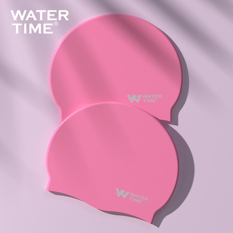 WaterTime/水川 儿童游泳帽女童硅胶泳帽男童舒适不勒头防水泳帽
