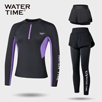 Лавандовый комплект, лонгслив, штаны, 3 предмета