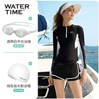 Комплект для плавания, водонепроницаемый купальник, плавательная шапочка, 3 предмета