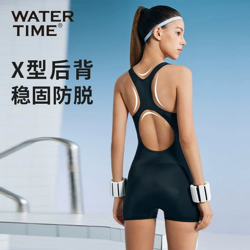 Купальник WaterTime женский элитный 2025 новый эксклюзивный летний консервативный гоночный боксерский купальник для бассейна