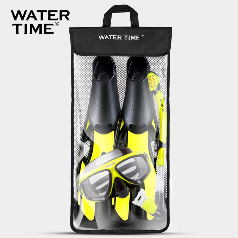 WaterTime浮潜三宝装备网袋潜水长脚蹼便携袋面镜呼吸管手提包袋