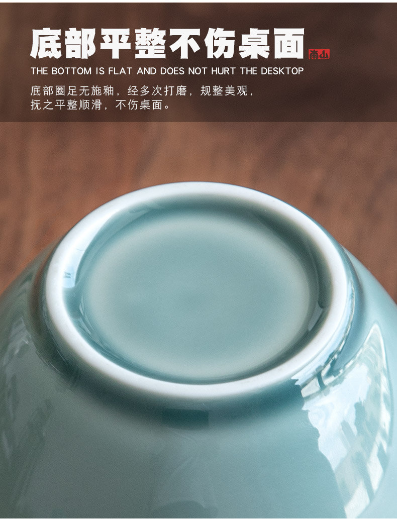 Mr Nan shan first green tea pot office household ceramic seal can travel portable creative small tea warehouse