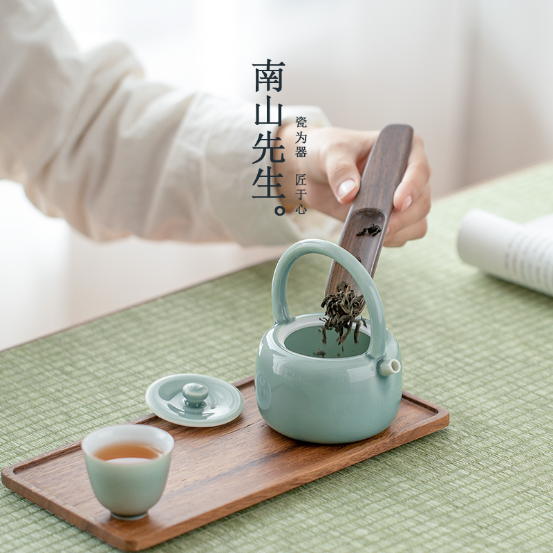 Mr Nan shan first qingshan household teapot single girder pot pot of belt filter ceramic kung fu tea set with parts