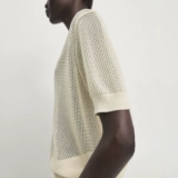 Летняя легкая и тонкая дышащая футболка для отдыха, короткий рукав, воротник поло