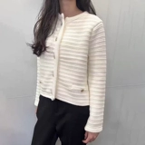 Золотая дизайнерская трикотажная куртка, осенняя, в стиле Шанель