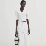 Женская одежда MD женская одежда 2023 Лето Новый маленький ветер, комфортный ватный ватный, смешанный вязаный свитер 05659536712