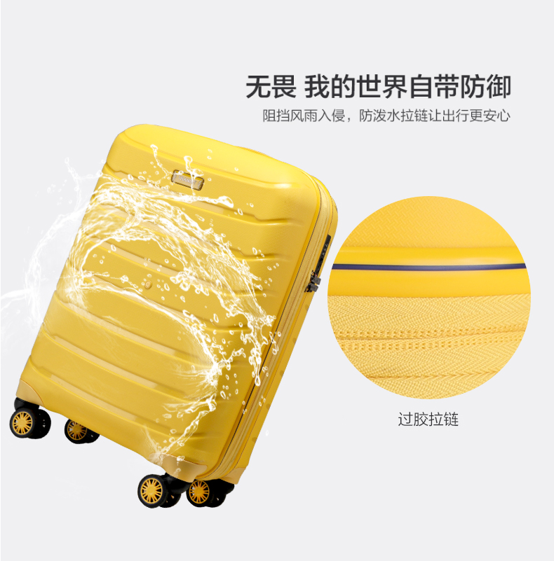 Xe đẩy Lingri vali nữ 20 inch vali nhỏ 24 inch vali khung gầm siêu nhẹ thương hiệu chính hãng công suất lớn - Va li vali nhôm