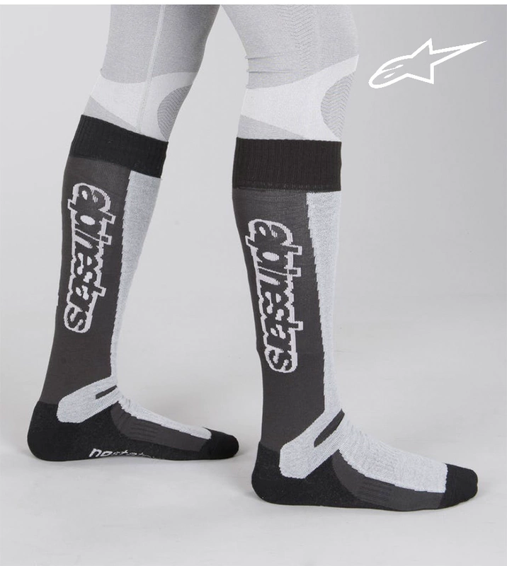 Ý Một ngôi sao alpinestars đi xe máy vớ Mobang cuộc biểu tình ấm áp thấm mồ hôi dây bạc dài ống - Xe máy Rider thiết bị