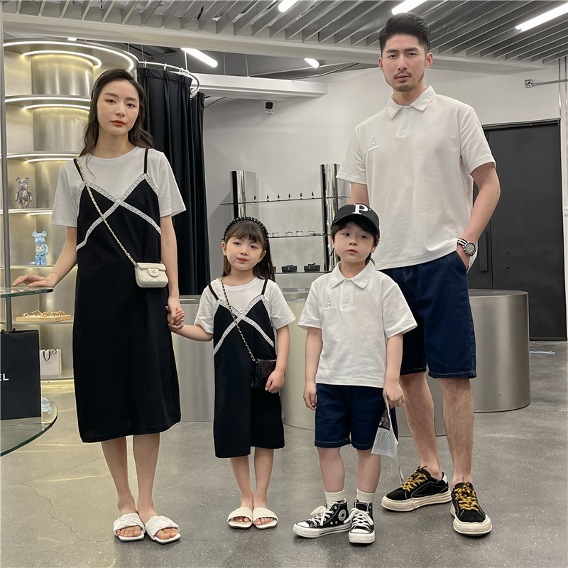 Pro-son clothing a three-mouth summer short sleeve cotton Korean version of a different pro-son-mother-female dress