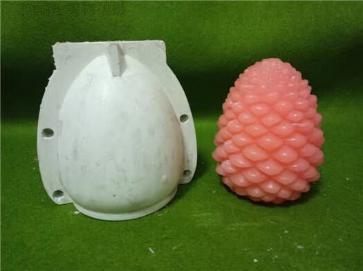 DIY thủ công nến nguyên liệu lỏng khuôn nến của mình Giáng sinh khuôn nến thông nón nến cao su khuôn khuôn làm bánh hình thú