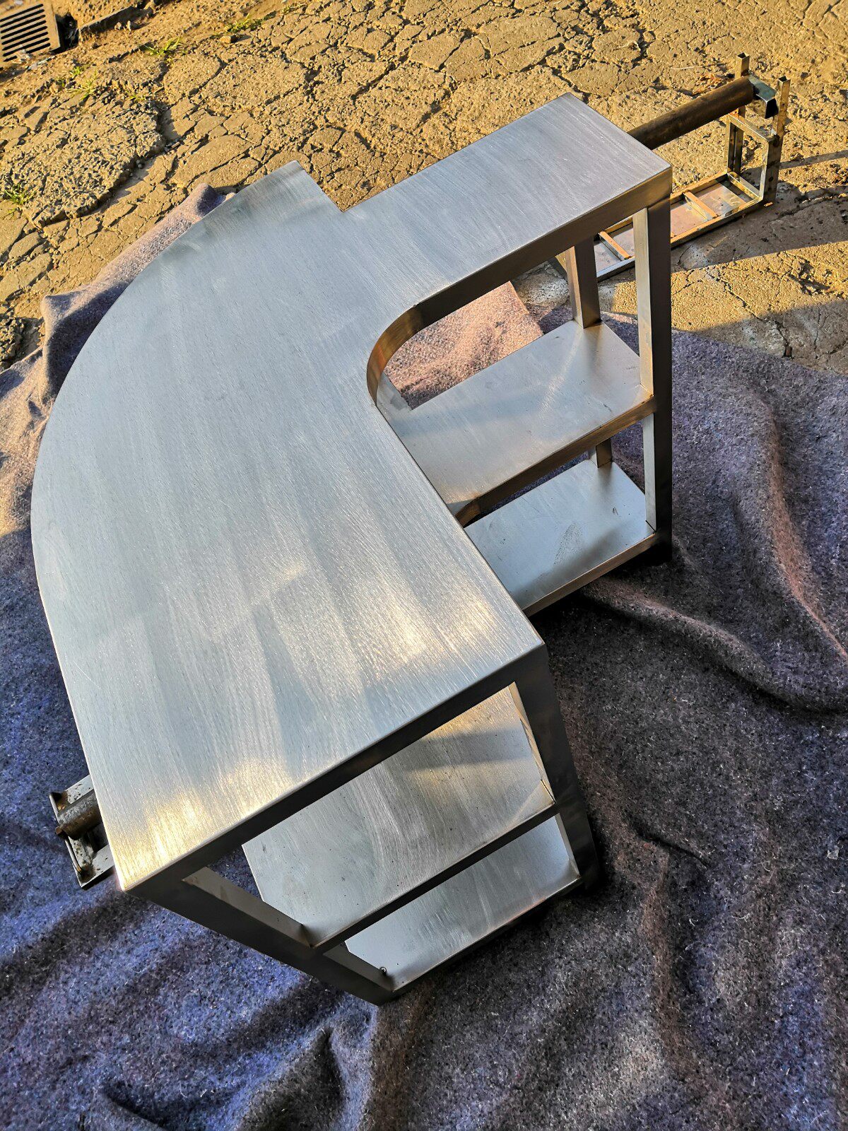 Stainless steel shelving to make kitchen shelving rack corner shelving bathroom layer rack for sample processing