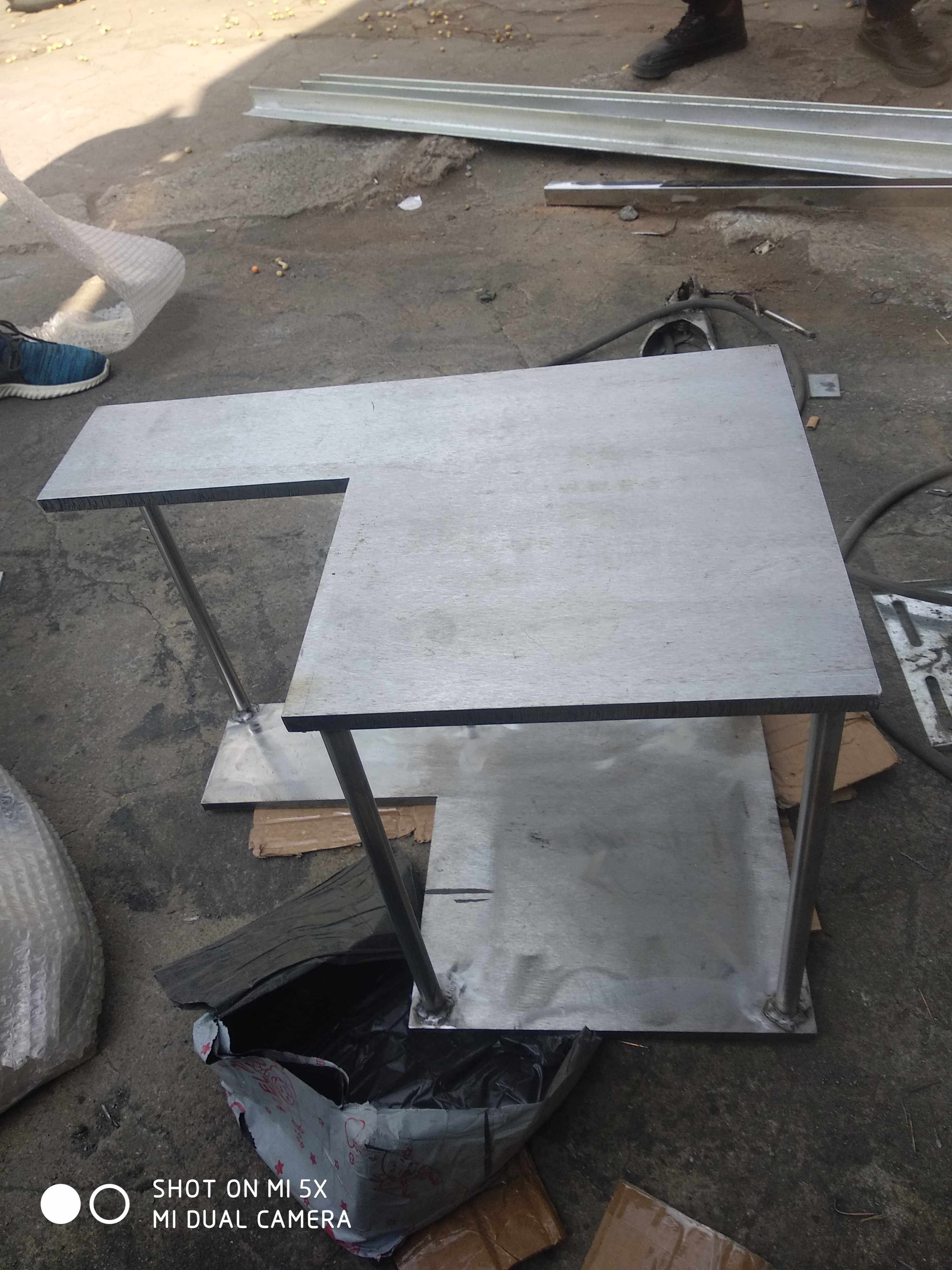 Stainless steel industry single - layer multilayer shelf operation table shaped processing custom