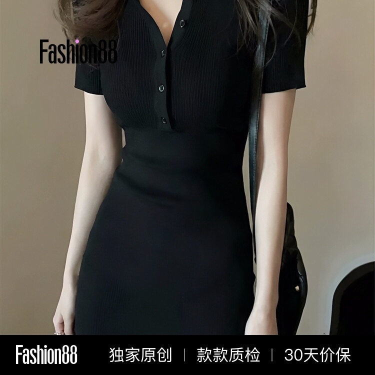 Hot Girl Pure Desire Sexy Bodycon Dress for Women, Summer Design, Mature Style, Slim Fit, Waist-Cinching, Slimming, Elegant Short-Sleeve Dress Hot Girl Pure Desire Sexy Bodycon Dress for Women, Summer Design, Mature Style, Slim Fit, Waist-Cinching, Slimming, Elegant Short-Sleeve Dress