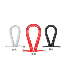 4-core landline telephone handset cord pure copper retractable white black