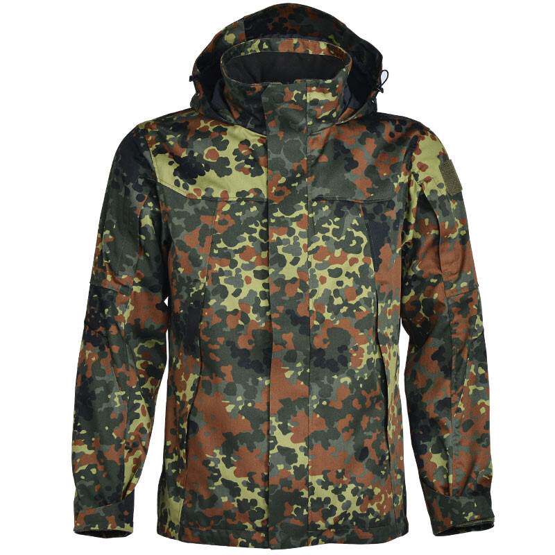 De Spotted Camouflares Parka Windcoat Jacket Men Tactical Submachine Clothing Outdoor German Field German Camouflares Windproof Waterproof-Taobao