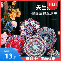 Tambourine Kindergarten Uighur Tambourine Drummer Hand Shake Dunhuang Feitian Music Children Teacher Xinjiang Dance Props