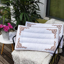 Solid Medium Pillow Low Pillow Pair of Cervical Spine Pillow Core Pillow Protection Neck Pillow Single Pillow Full Cotton Embroidered Eu Style Pillow