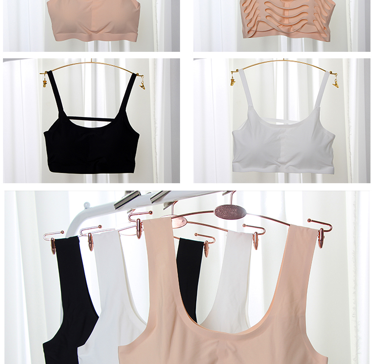 Áo lụa hai mảnh liền mạch thể thao quấn ngực áo vest đẹp tập hợp quần lót dưới cùng cô gái chống nhẹ đai ngực áo lót ren nữ