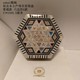 Spot Egyptian native handmade mother-of-pearl jewelry box regular model hexagonal medium size A 17*15*5.5