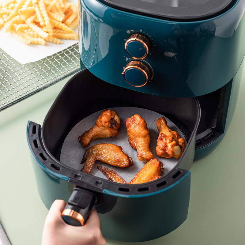 Air Fryer Special Paper Home Suction Oil Paper Food Paper Mat Food Grade Baking Silicone Oil Paper Barbecue Oven Paper Round