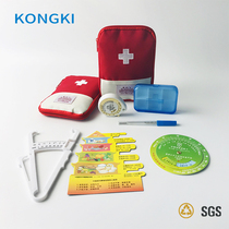 Disease control Health Kit 6-piece set of water drop ruler fat clip health set storage bag hand-held quick check