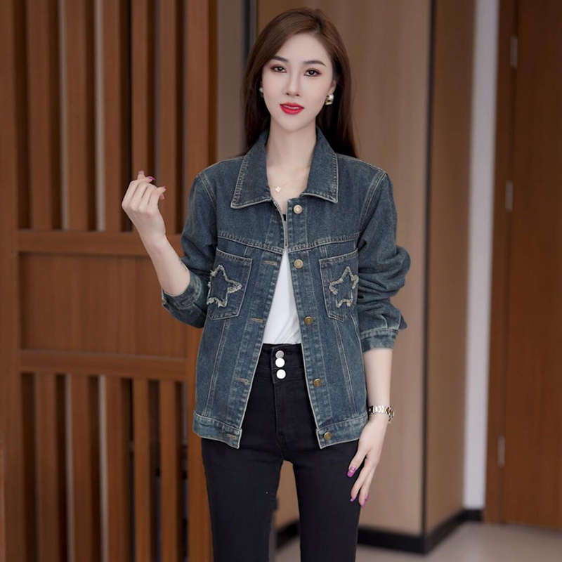 Women's Short Denim Jacket 2026 Spring and Autumn Korean Style Slimming Age-Reducing Retro Casual Fashion Top Jacket Coat