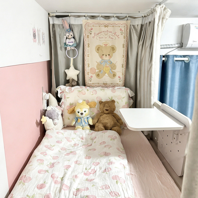 Dormitory Bed Table for Students, Foldable Computer Desk for Upper and Lower Bunk Beds, Side-Mounted Study Desk for Dormitory Beds Dormitory Bed Table for Students, Foldable Computer Desk for Upper and Lower Bunk Beds, Side-Mounted Study Desk for Dormitory Beds