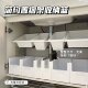 Bathroom sink storage rack