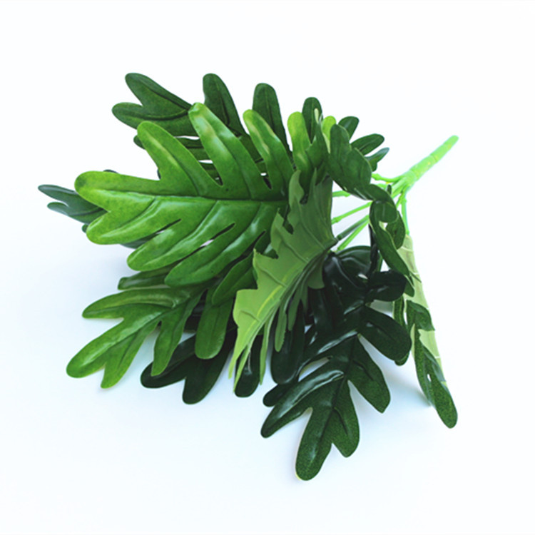 Simulation leaf plant wall green plant wall materials wedding decoration green leaves 9 spring rain leaves