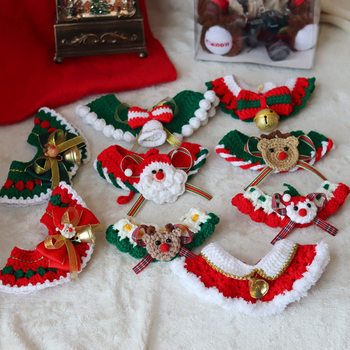 Dog christmas ornaments pet snood decoration