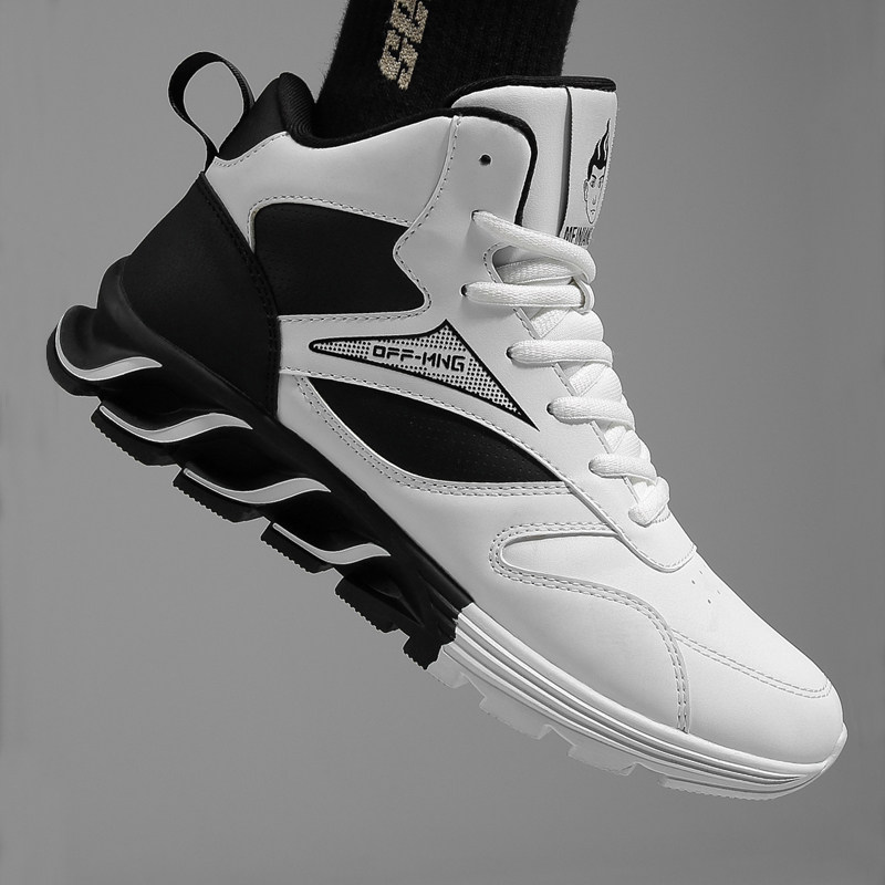 Tide brand sports shoes men's spring 2022 new Korean version trendy all-match breathable old shoes casual high-top blade shoes