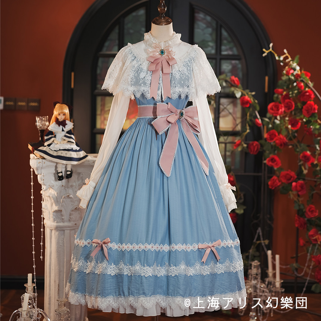 官方联名【KS星箱设计x東方Project】爱丽丝·Lolita斗篷式连衣裙： 穿越二次元的梦幻礼服，你值得拥有！💖-lolita洛丽塔连衣裙 ...