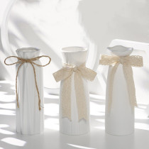 White Vase Nordic Style Modern Simplicity Joins Wind Day Sunflower Dry Flowers Screen Ceramic Flower Arrangement Swing Parlor