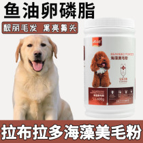 Labrador seaweed meme powder Lecithin Pet Drop puppy puppy hair fall hair black bright nose hair anti-hair