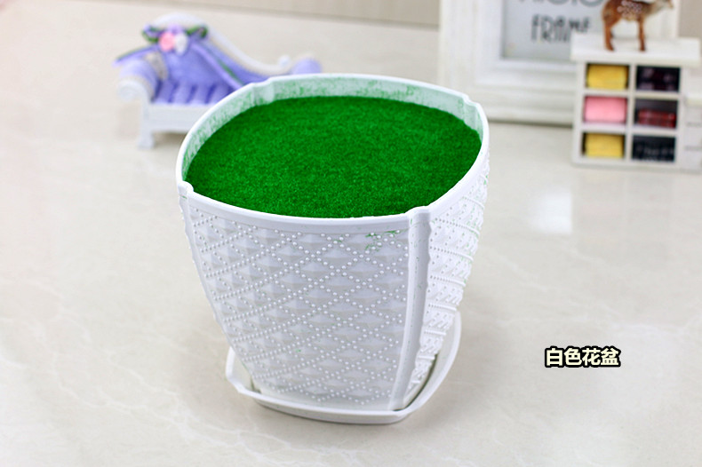 Bùn xốp tự chứa cơ sở chậu hoa nhựa mô phỏng cây nhựa hoa giỏ hoa cắm hoa bình cắm hoa lớn - Hoa nhân tạo / Cây / Trái cây lan giả