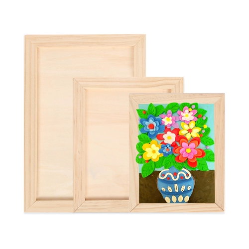 Деревянная фоторамка, сверхлегкая трехмерная круглая глина, «сделай сам»