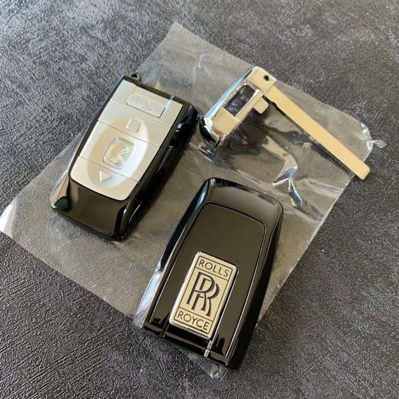 Suitable for Rolls-Royce Phantom Car Key Replacement Shell, Phantom Ghost Model Luxury Car Key Replacement Shell
