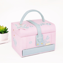 European Princess Korean sweet jewelry box wedding jewelry box storage box jewelry box send companion gift storage box