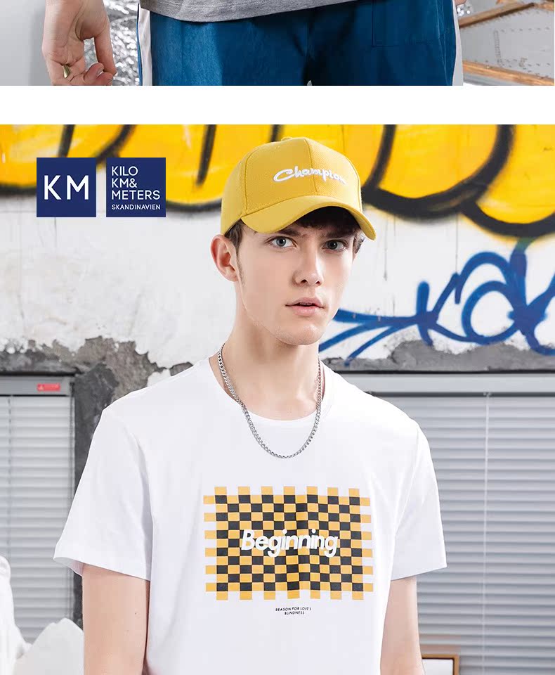KM Men 2019 Mùa hè Mới Slim Hoa Xám Cá tính In Top Áo sơ mi ngắn tay cho học sinh - Polo áo sơ mi polo
