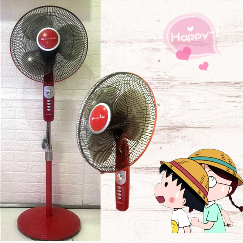 quạt hộp Quạt điện Wagga quạt sàn đỏ sang trọng 16 inch văn phòng tại nhà nơi công cộng với thời gian âm lượng lớn - Quạt điện quạt hơi nước nakami