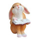 Cartoon Garden Rabbit Reading Potted Garden Decoration Kindergarten Balcony Cloth Landscape Resin Ornament Gifts