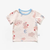 Качественная хлопковая футболка для новорожденных для раннего возраста, короткий рукав